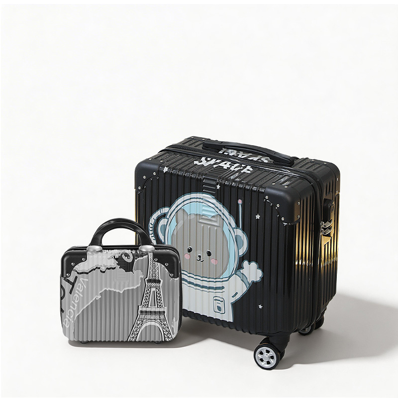Travel Luggage Set - 18 inch silent wheel luggage, hand-held