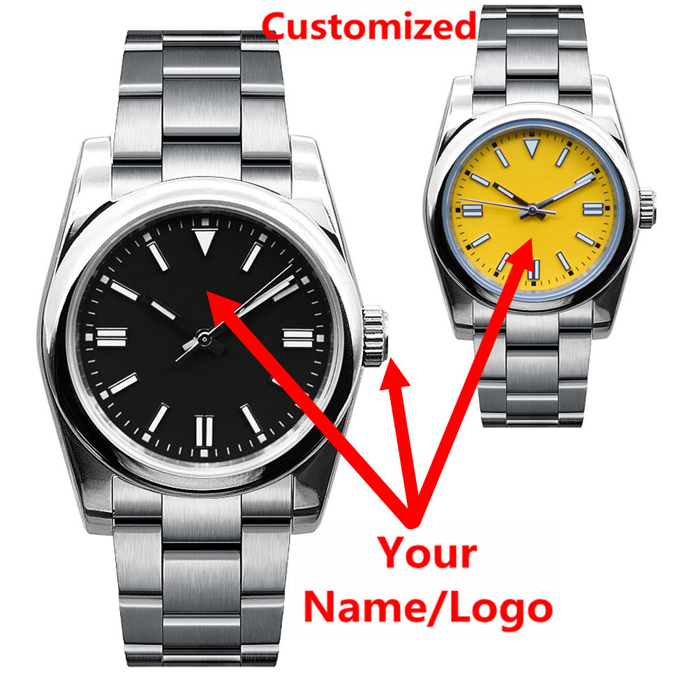 Luxury Watch Men - Custom Logo Mens Watch Sapphire Luxury