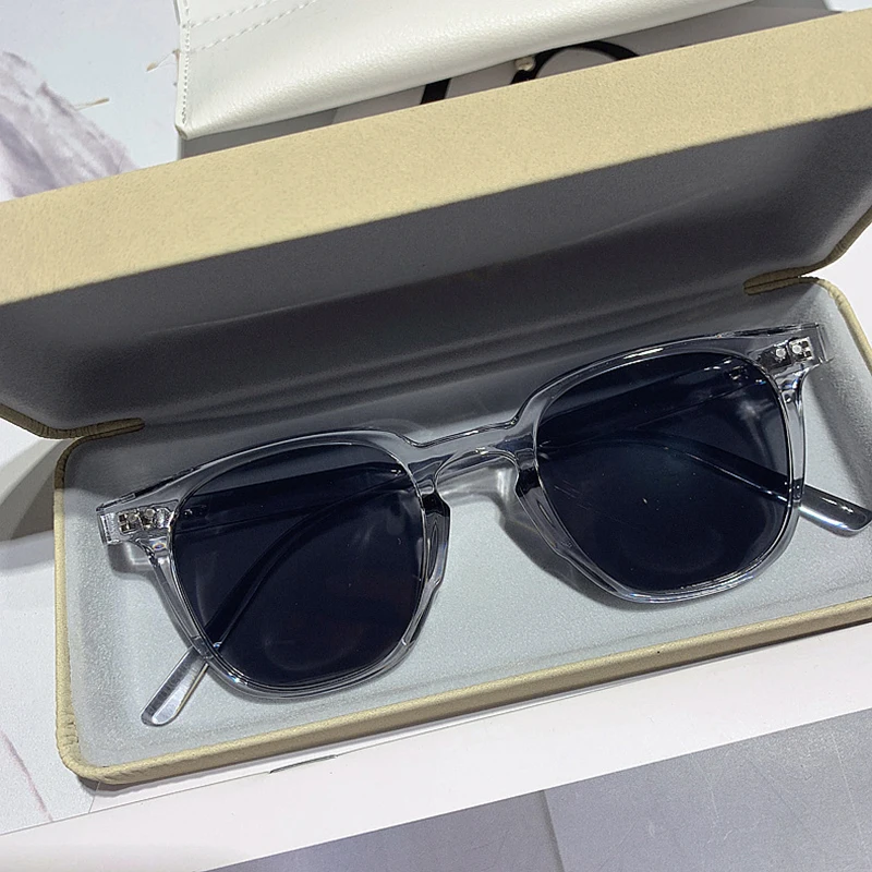Designer Sunglasses - Vintage Square Grey Sunglasses Women Men