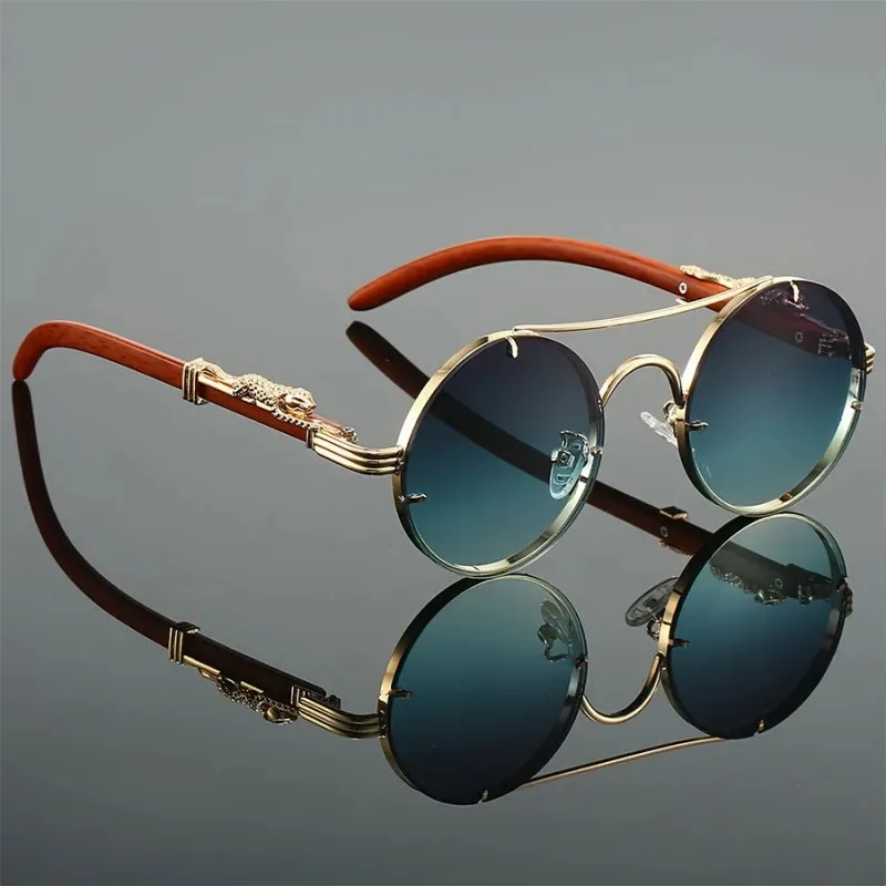 Designer Sunglasses - Vintage Round Outdoor Activities Sunglasses Men