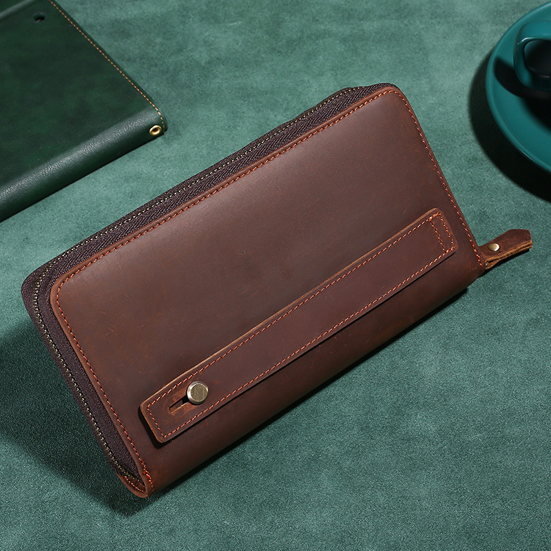 Cow Leather Purse Large Capaci - Leather Wallet Men recension och pris