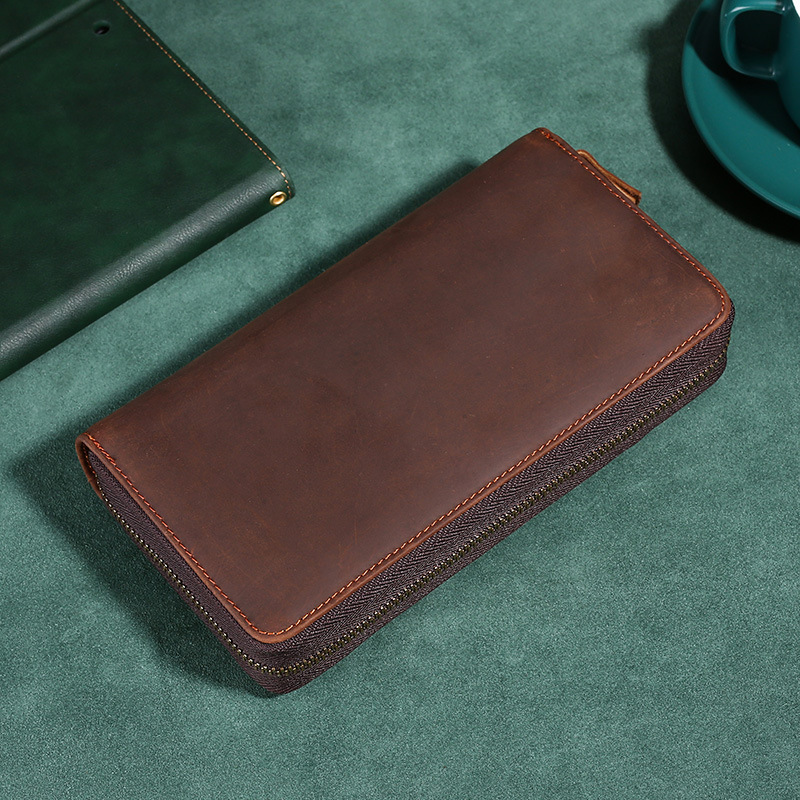 Cow Leather Purse Large Capaci - Leather Wallet Men recension och pris