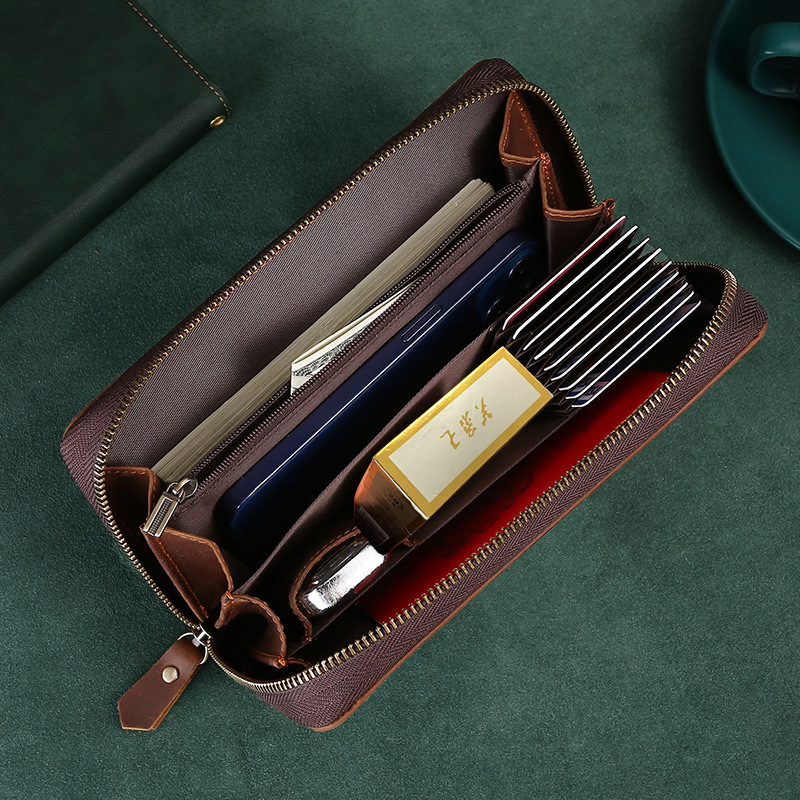 Cow Leather Purse Large Capaci - Leather Wallet Men recension och pris