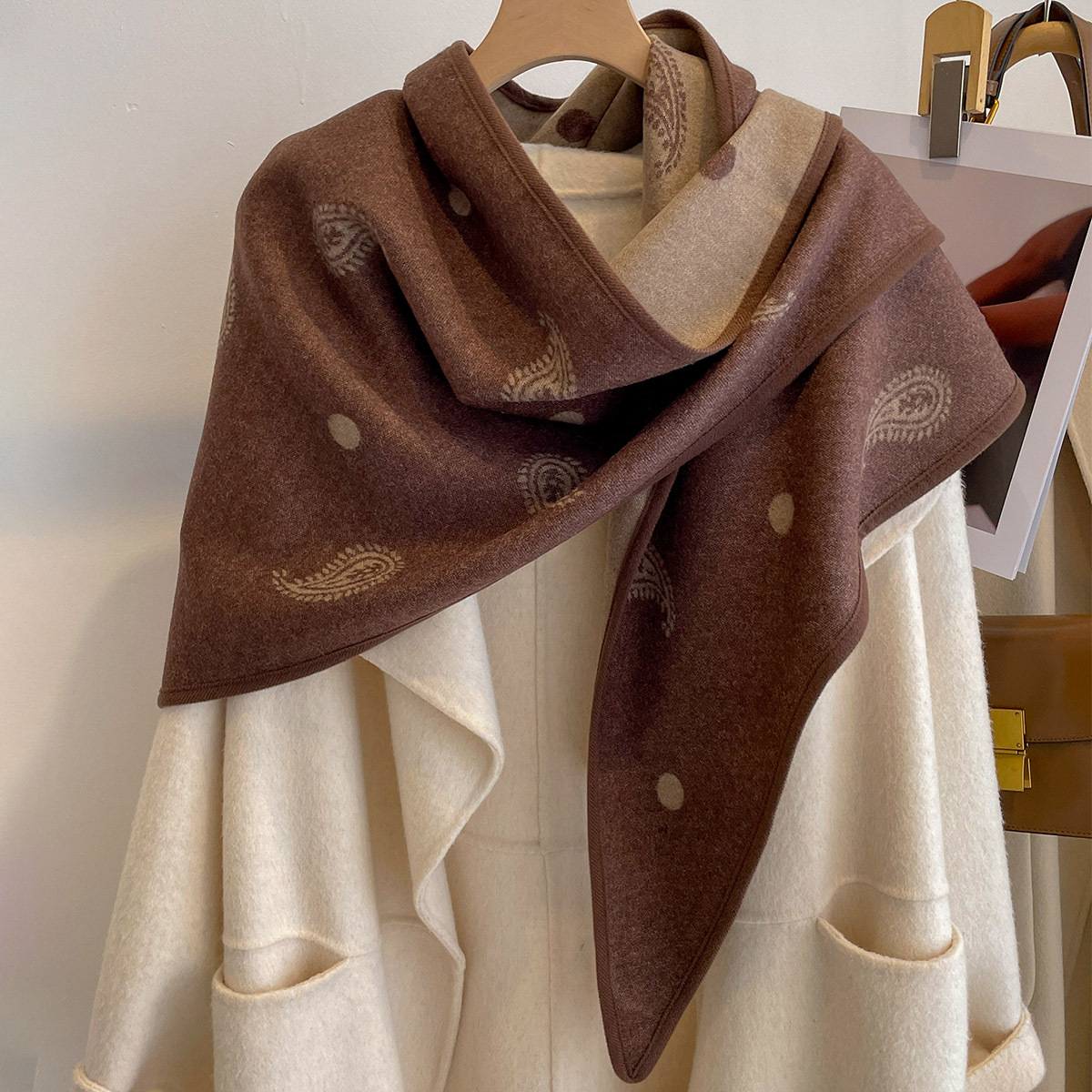 2026 Paisley Dot Scarf for Wom - Cashmere Scarf recension och pris