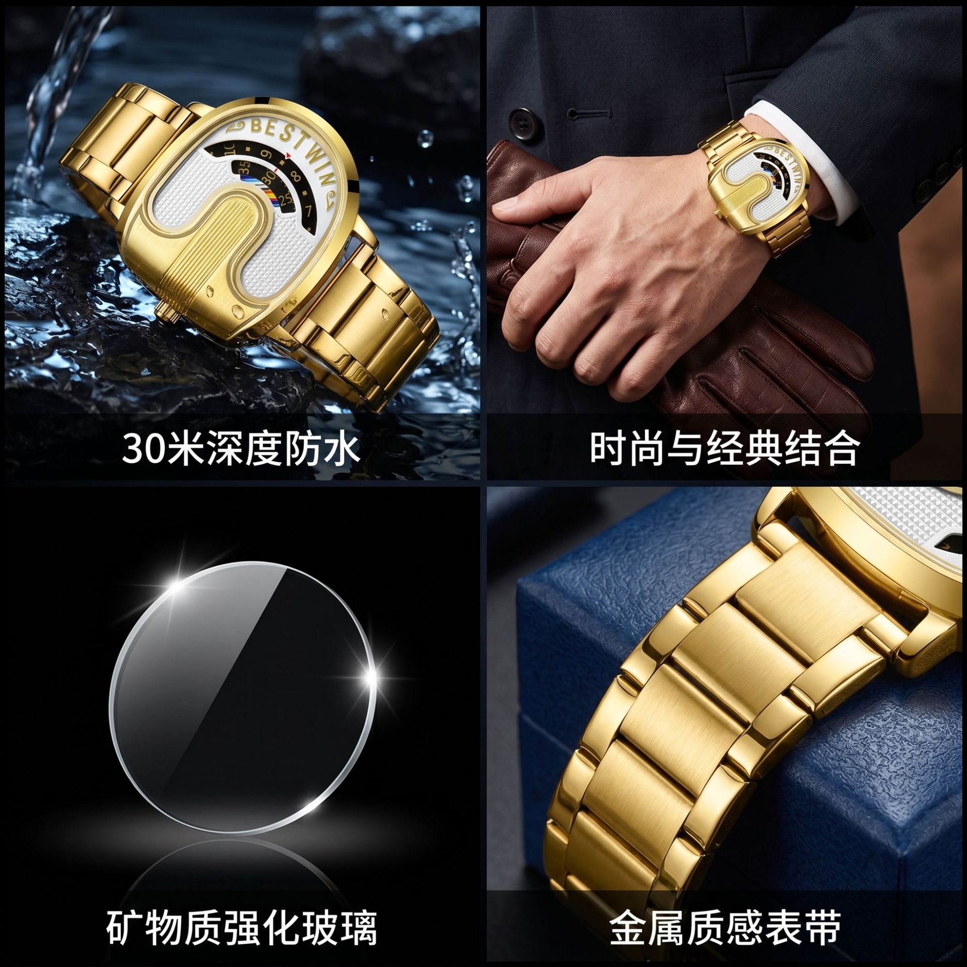 Gold Top Brand Luxury Men Watc - Luxury Watch Men recension och pris
