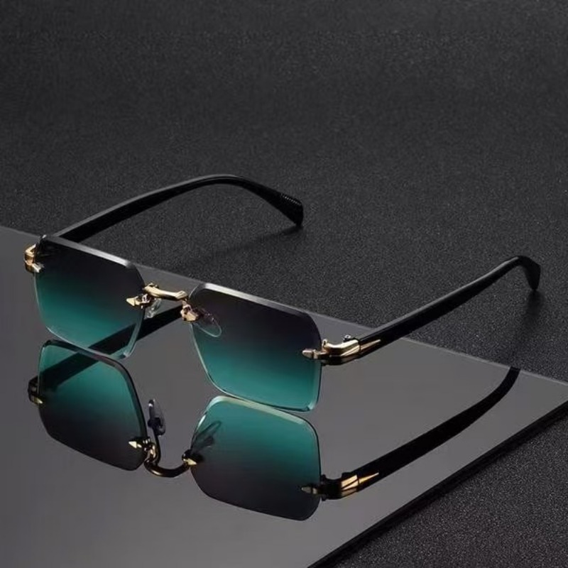 Rimless Sunglasses Rectangle F - Sunglasses Uv400 recension och pris