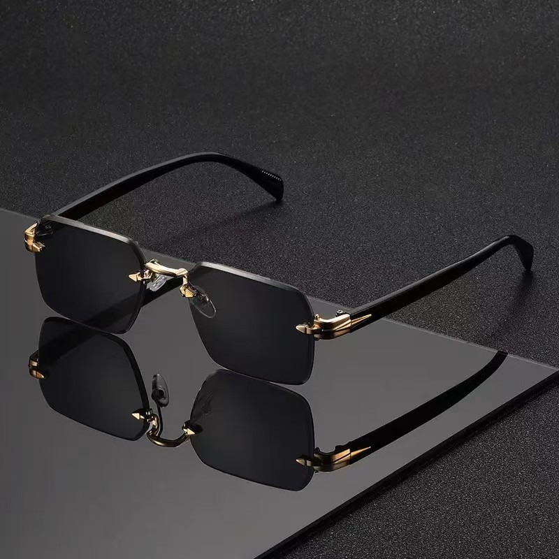 Rimless Sunglasses Rectangle F - Sunglasses Uv400 recension och pris