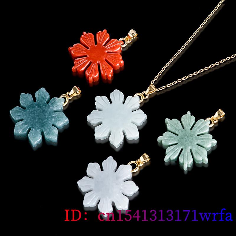 Myanmar Jade Sunflower Pendant - Gold Plated Jewelry recension och pris