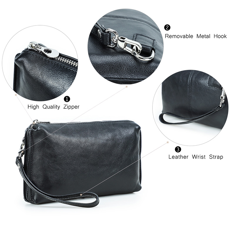 CONTACT'S Genuine Leather Hand - Leather Wallet Men recension och pris