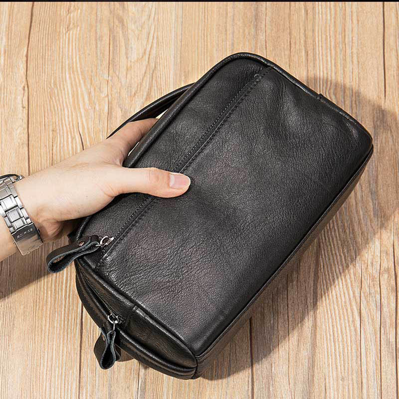 Luufan Men's Clutch Bag Soft G - Leather Wallet Men recension och pris