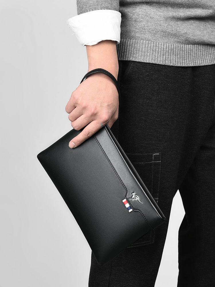 PU Leather Men's Clutch Bag Zi - Leather Wallet Men recension och pris