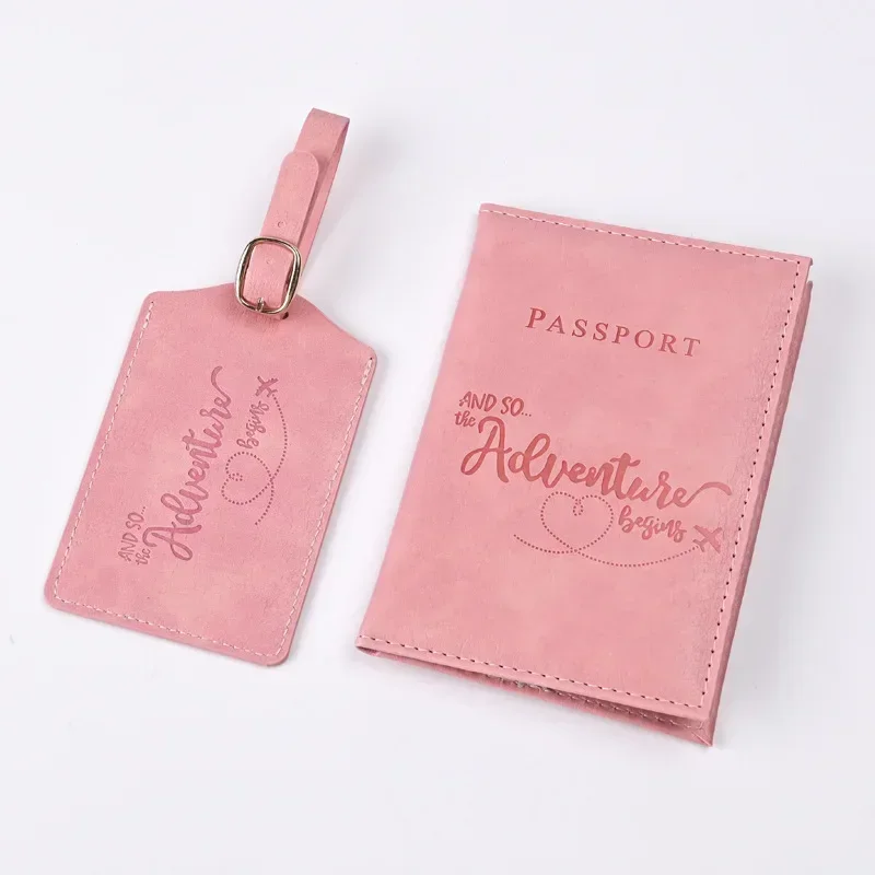 New Purple PU Leather Passport - Travel Luggage Set recension och pris