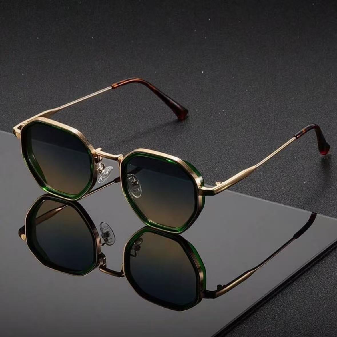 New Fashion Unisex Metal Geome - Sunglasses Uv400 recension och pris