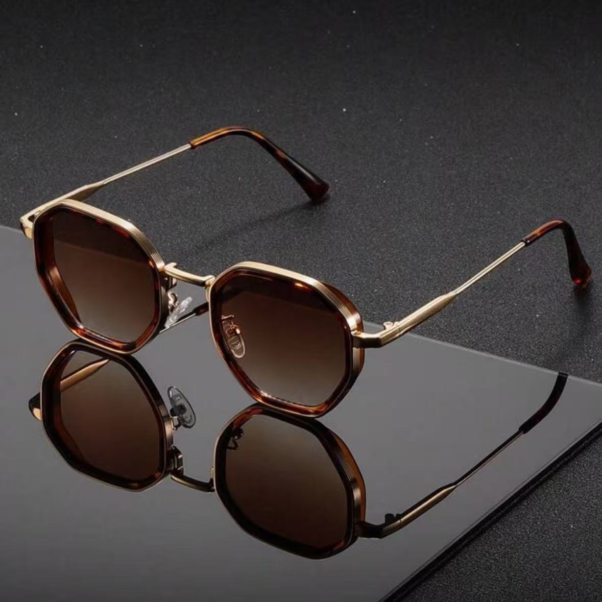New Fashion Unisex Metal Geome - Sunglasses Uv400 recension och pris