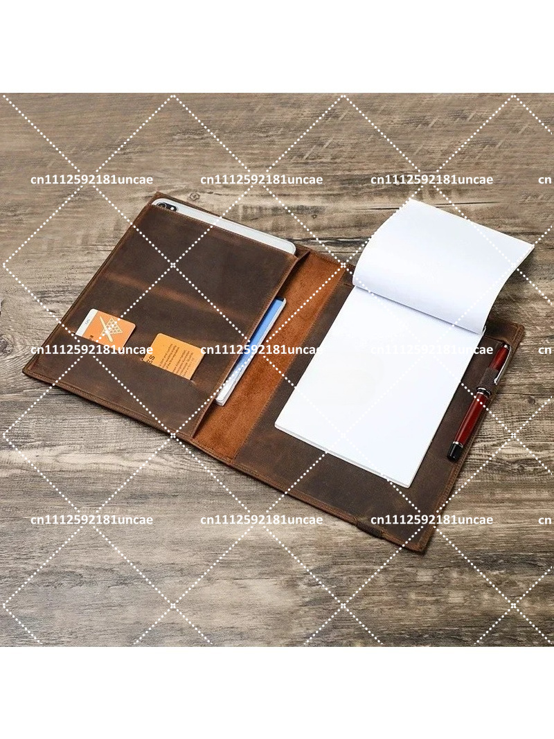 B5 Retro Leather Document Fold - Leather Briefcase recension och pris