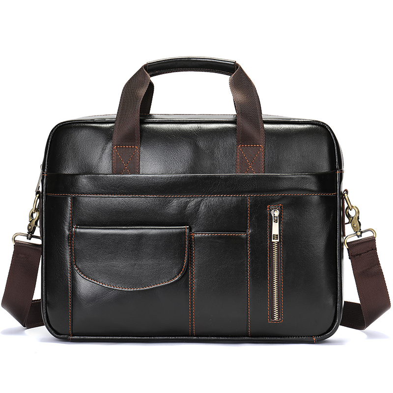 Vintage Genuine Leather Briefc - Leather Briefcase recension och pris