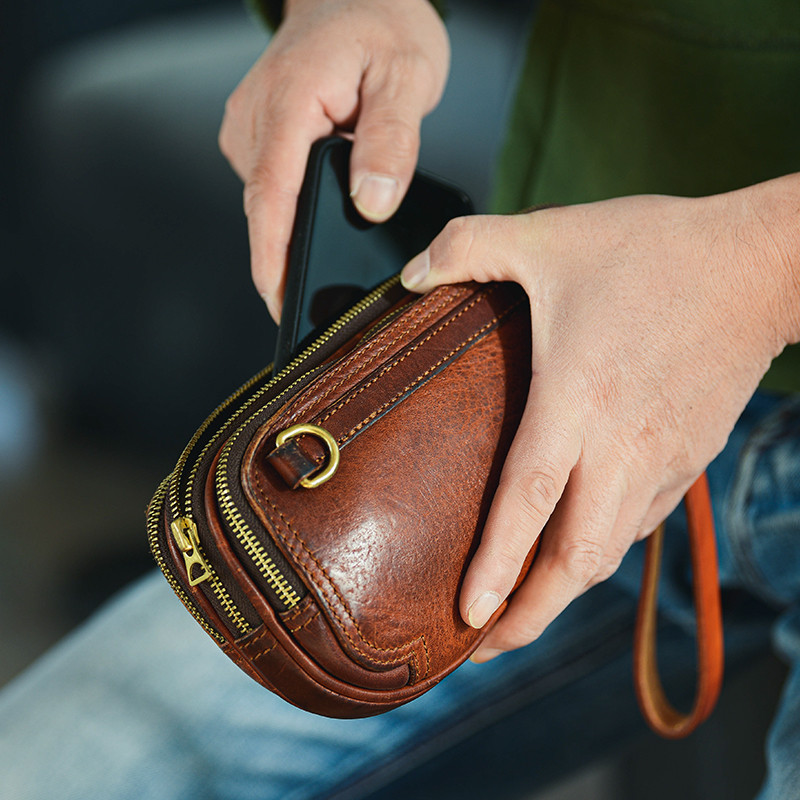 Luxury Natural Genuine Leather - Leather Wallet Men recension och pris