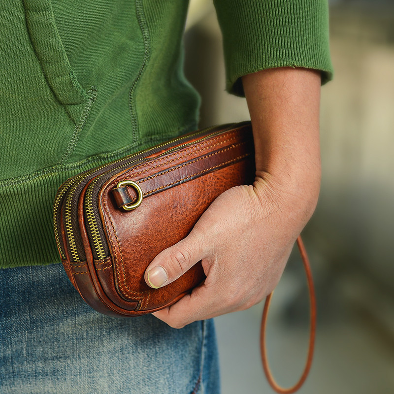 Luxury Natural Genuine Leather - Leather Wallet Men recension och pris