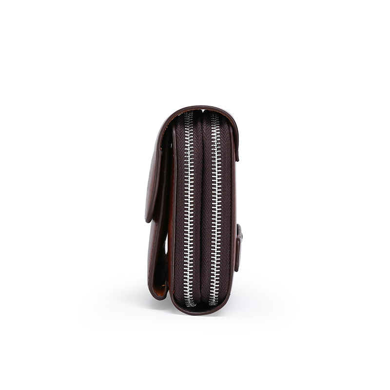 Men Clutch Bag Men's Long Purs - Leather Wallet Men recension och pris